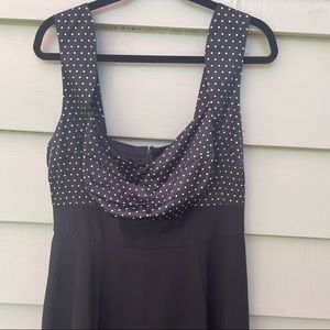 BNWT Torrid Black and White Polka Dot Fit and Flare Pinup Dress 14